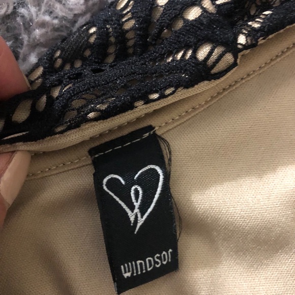 Windsor Black Lace Deep V Dress - Picture 3 of 5